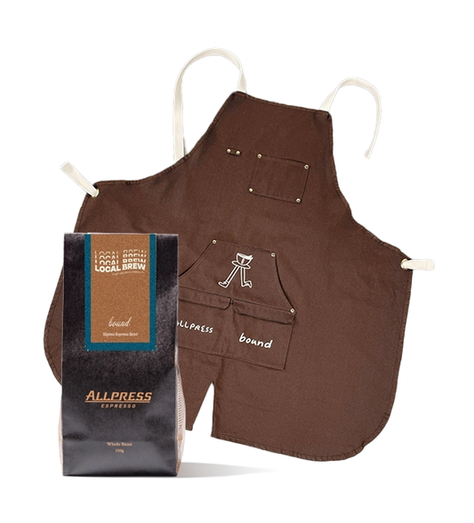 Allpress X Bound Apron and Coffee